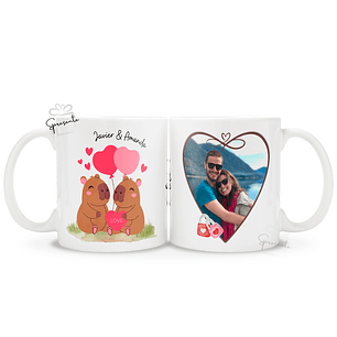 Taza Capibara Love 2 | Personalizada Parejas