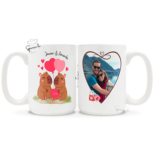 Taza Capibara Love 2 | Personalizada Parejas