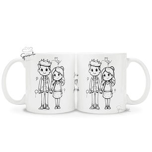 Taza Romance Eterno | Personalizada Parejas