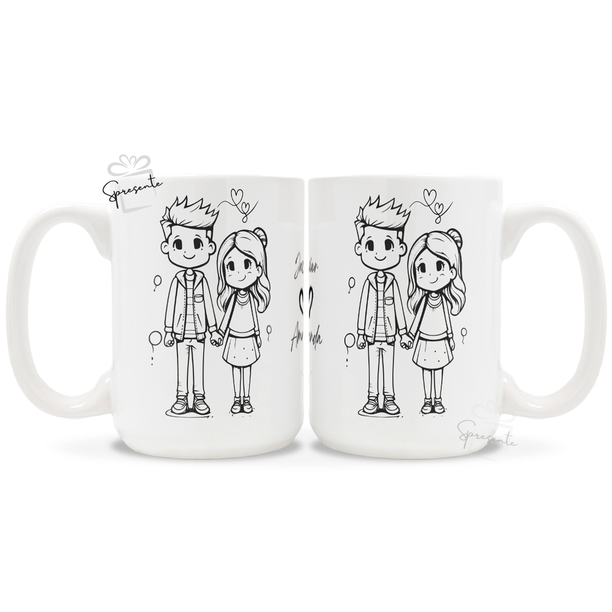 Taza Romance Eterno | Personalizada Parejas 2