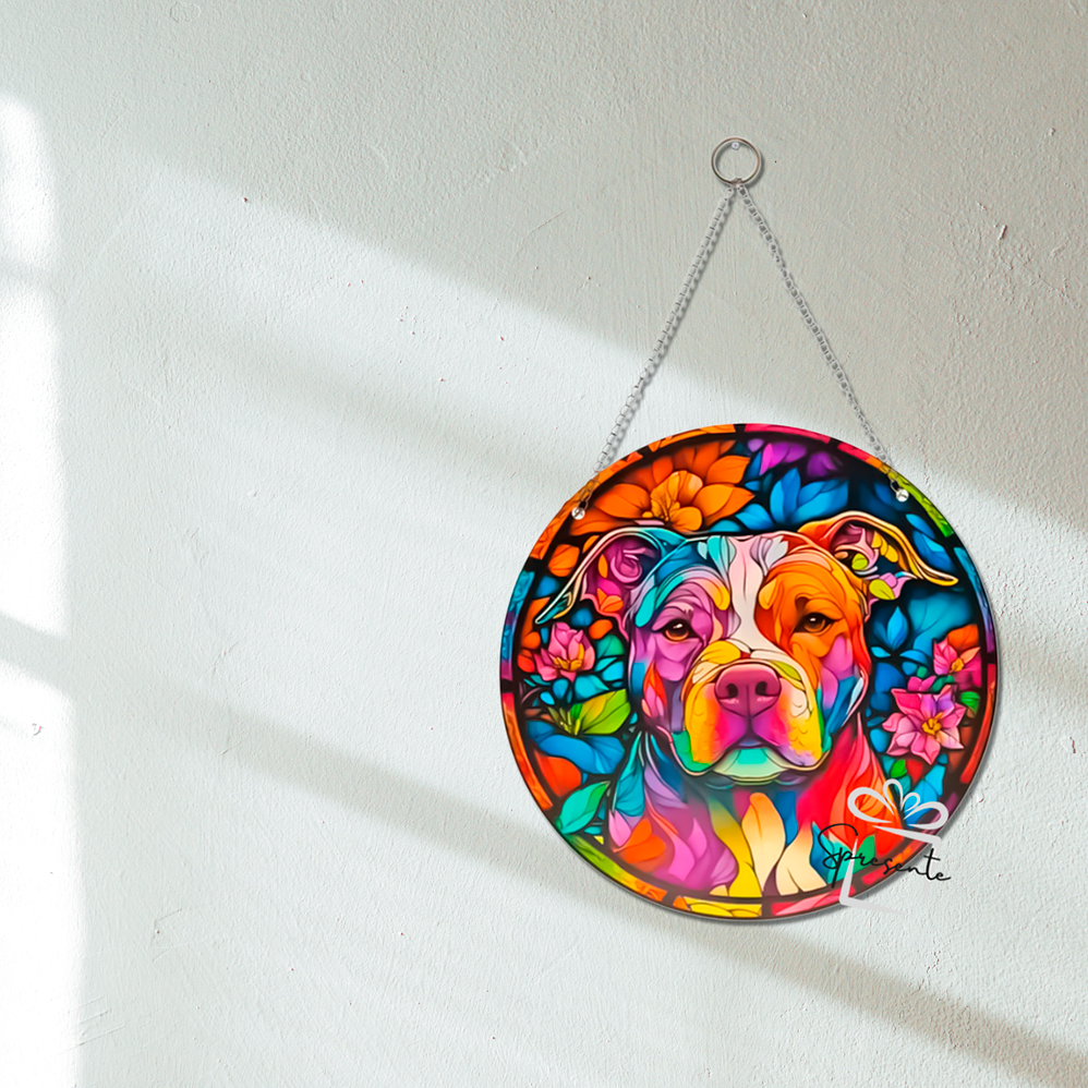 Cuadro Perro Multicolor 20cm | Atrapasol Colgante 2