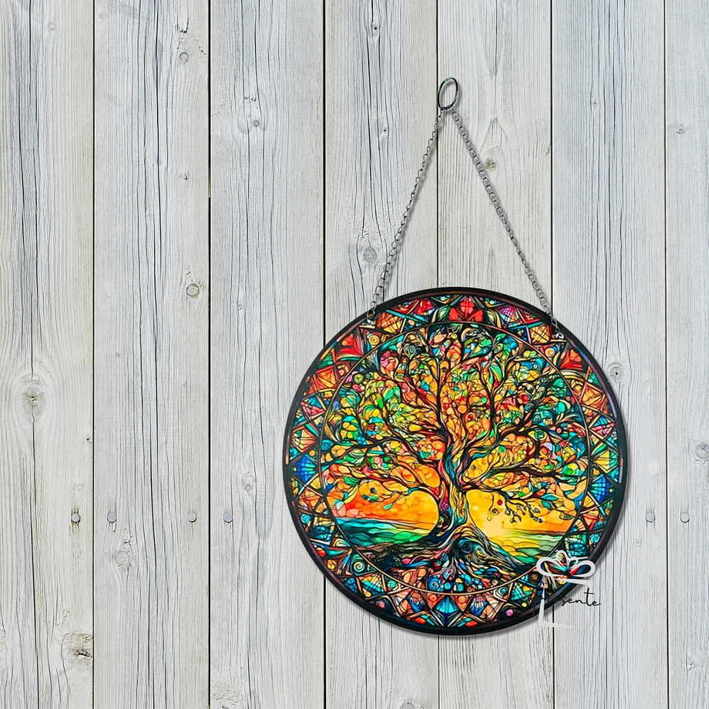 Cuadro Árbol de la Vida 20cm | Atrapasol Colgante 2
