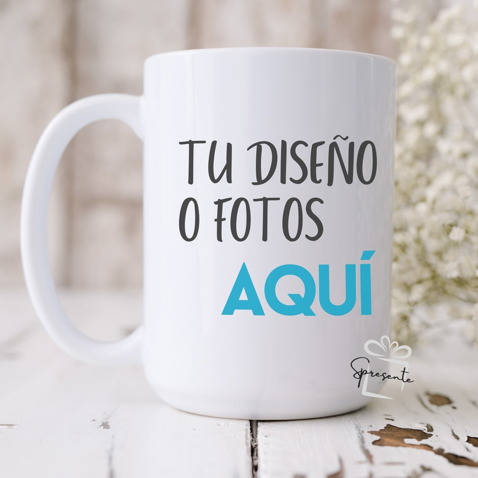 Tazón Personalizado Fotos Frases | Blanco 440ml 1