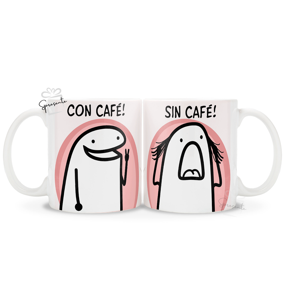Taza Meme Flork - Con Café! 1
