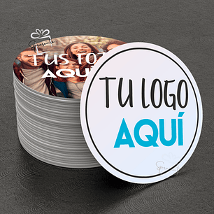 Posavasos Personalizados Por Mayor | Acrílico Lavables 9cm