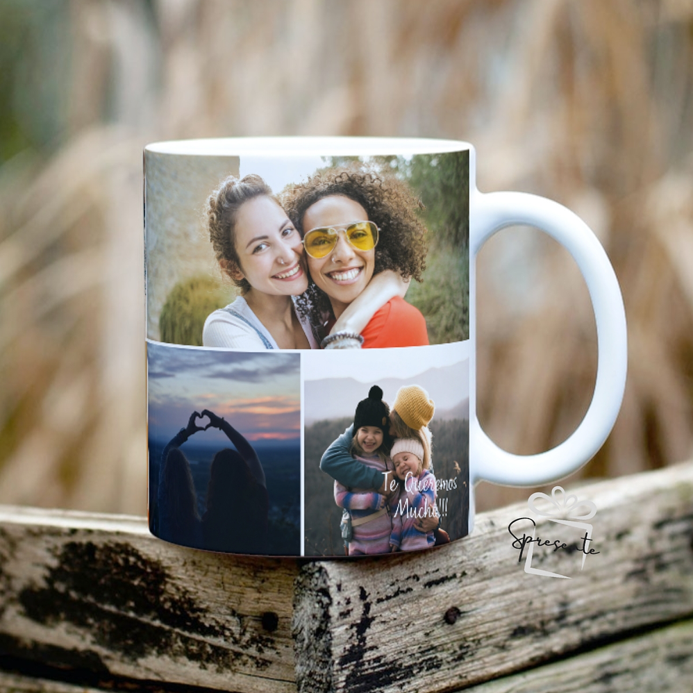 Taza Personalizada Fotos Frases | Blanca 325ml 2