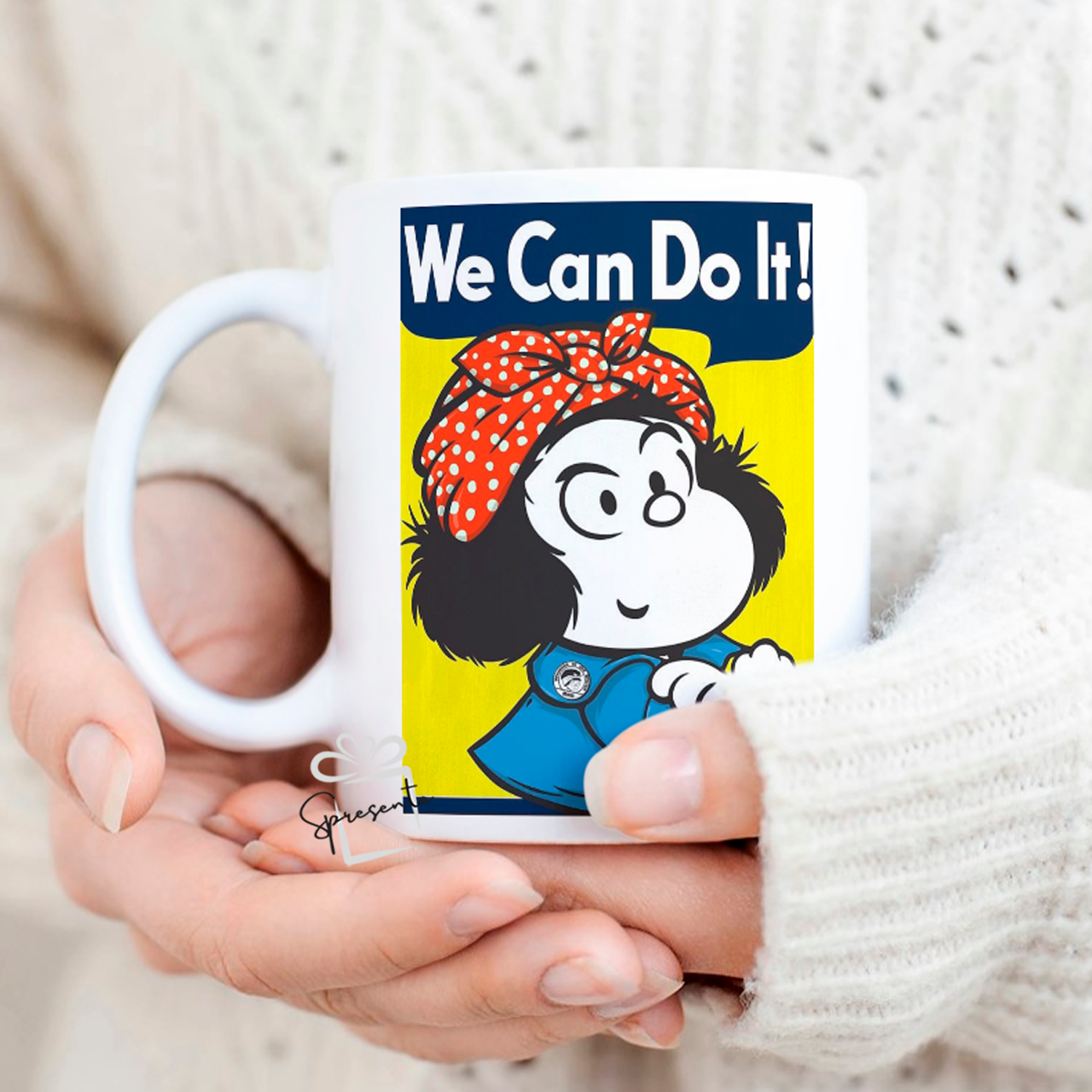 Taza Mafalda - We Can Do It! 2