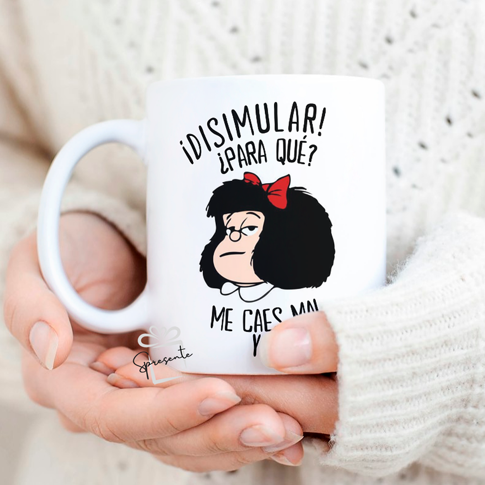 Taza Mafalda ¿Disimular? 2 2