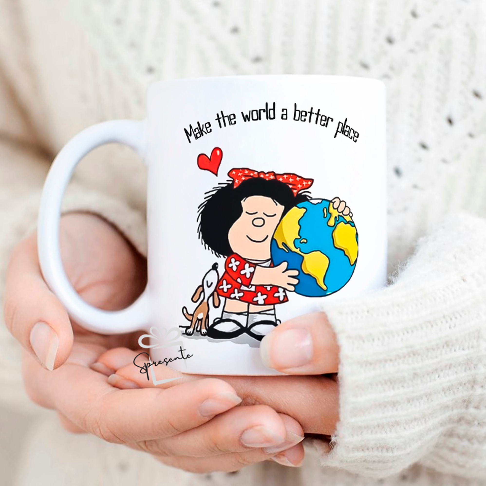 Taza Mafalda - Make The World a Better Place 2