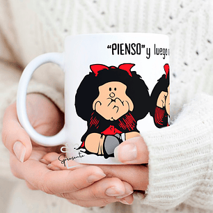 Taza Mafalda - Pienso y Luego...