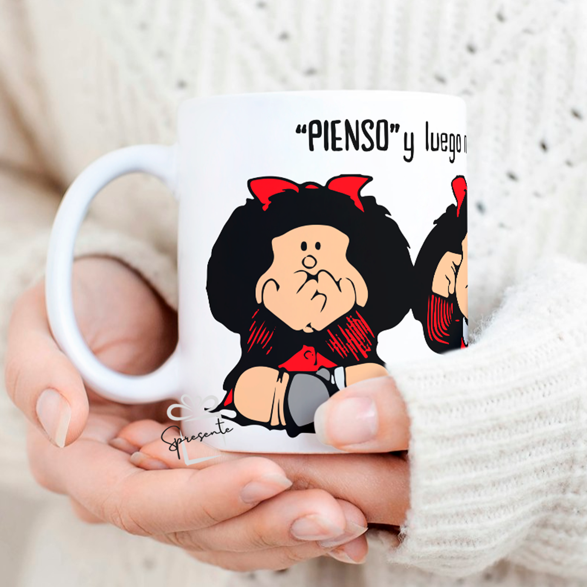 Taza Mafalda - Pienso y Luego... 2