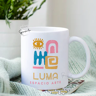 Taza Corporativa Personalizada con Logo | Blanca 325ml