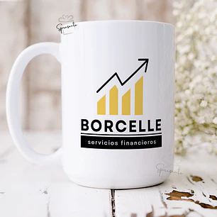 Tazón Corporativo Personalizado con Logo | Blanco 440ml