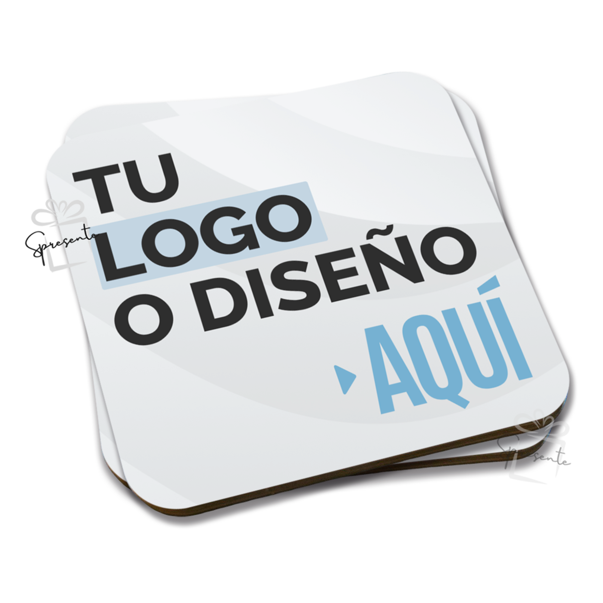 Posavasos Personalizados Por Mayor 9,5cm Premium - Regalos Corporativos Publicitarios con Logo 1