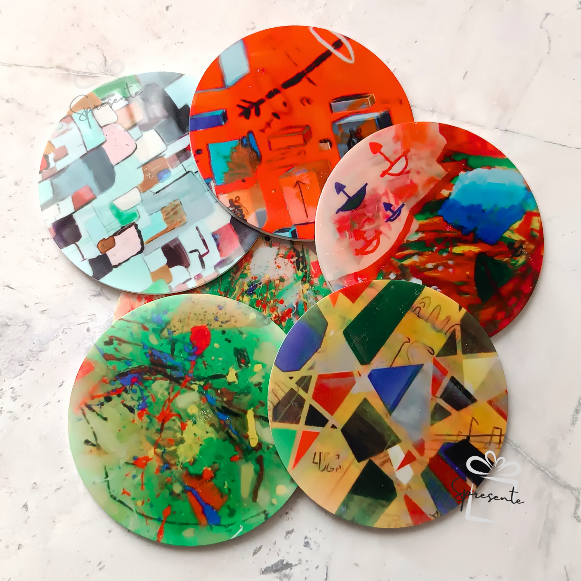 Posavasos Personalizados 9cm Acrílico - Regalos Corporativos Publicitarios con Logo 2