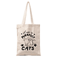 Tote Bag Live Is Purrfect With Cats | Bolso Gatos - Miniatura 1