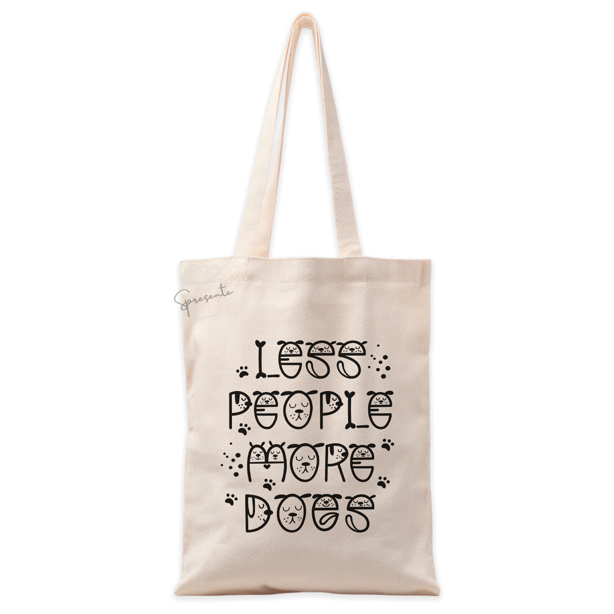 Tote Bag Less People More Dogs | Bolso Petlovers 1