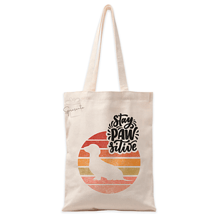 Tote Bag Salchilovers 3 Stay Pawsitive | Bolso Perro Salchicha