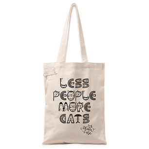 Tote Bag Less People More Cats | Bolso Gatos