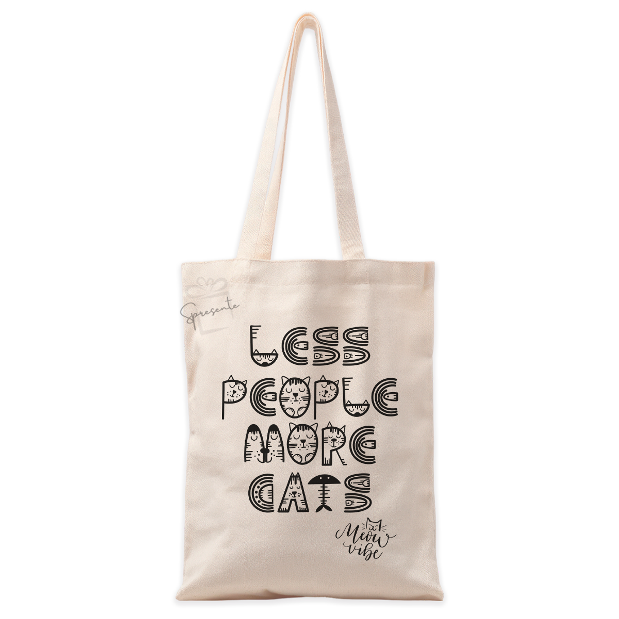 Tote Bag Less People More Cats | Bolso Gatos 1