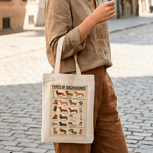 Tote Bag Tipos de Perros Salchichas | Razas Salchilovers