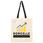 Tote Bag Personalizada 42x38 cm Mango Negro | Bolsas Corporativas - Miniatura 3