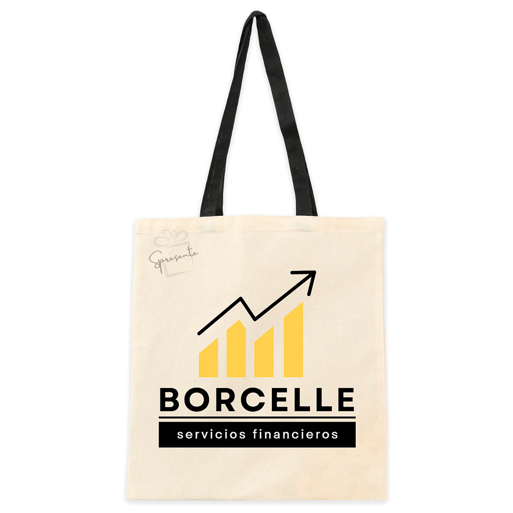 Tote Bag Personalizada 42x38 cm Mango Negro | Bolsas Corporativas 3