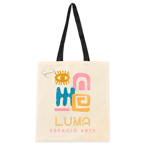 Bolsa Personalizada con Logo Por Mayor | Tote Bag Algodón M. Negro 42x38cm