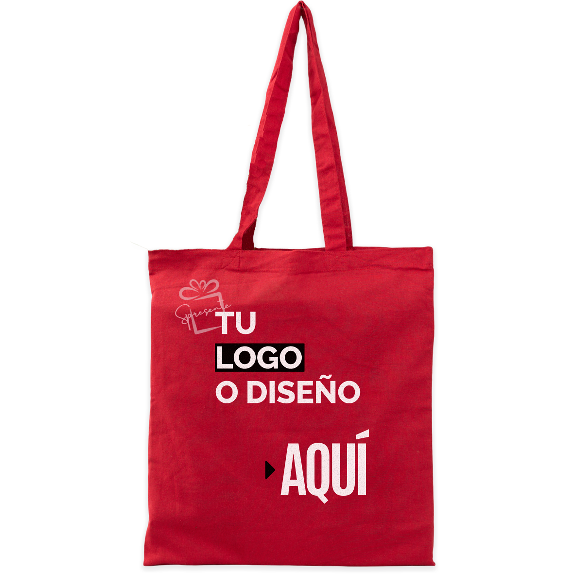 Tote Bag Personalizada Roja 42x38 cm | Bolsas Corporativas 1