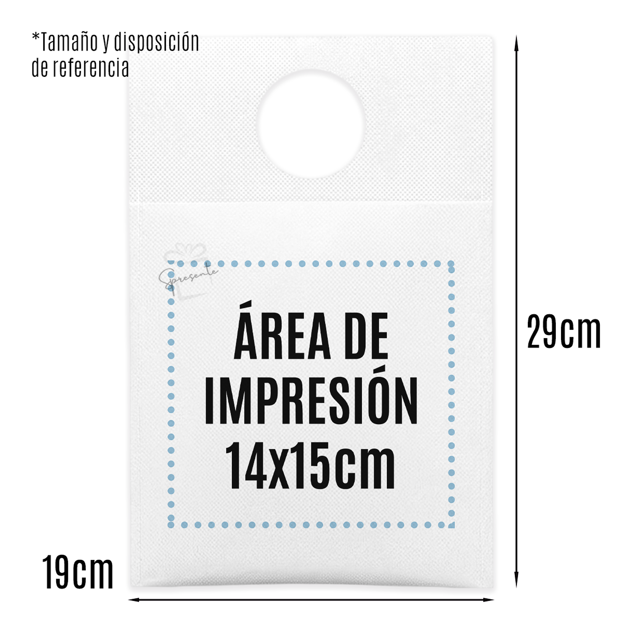 Bolsa TNT Personalizada 19x29 cm Basurero Auto | Bolsas Corporativas 4