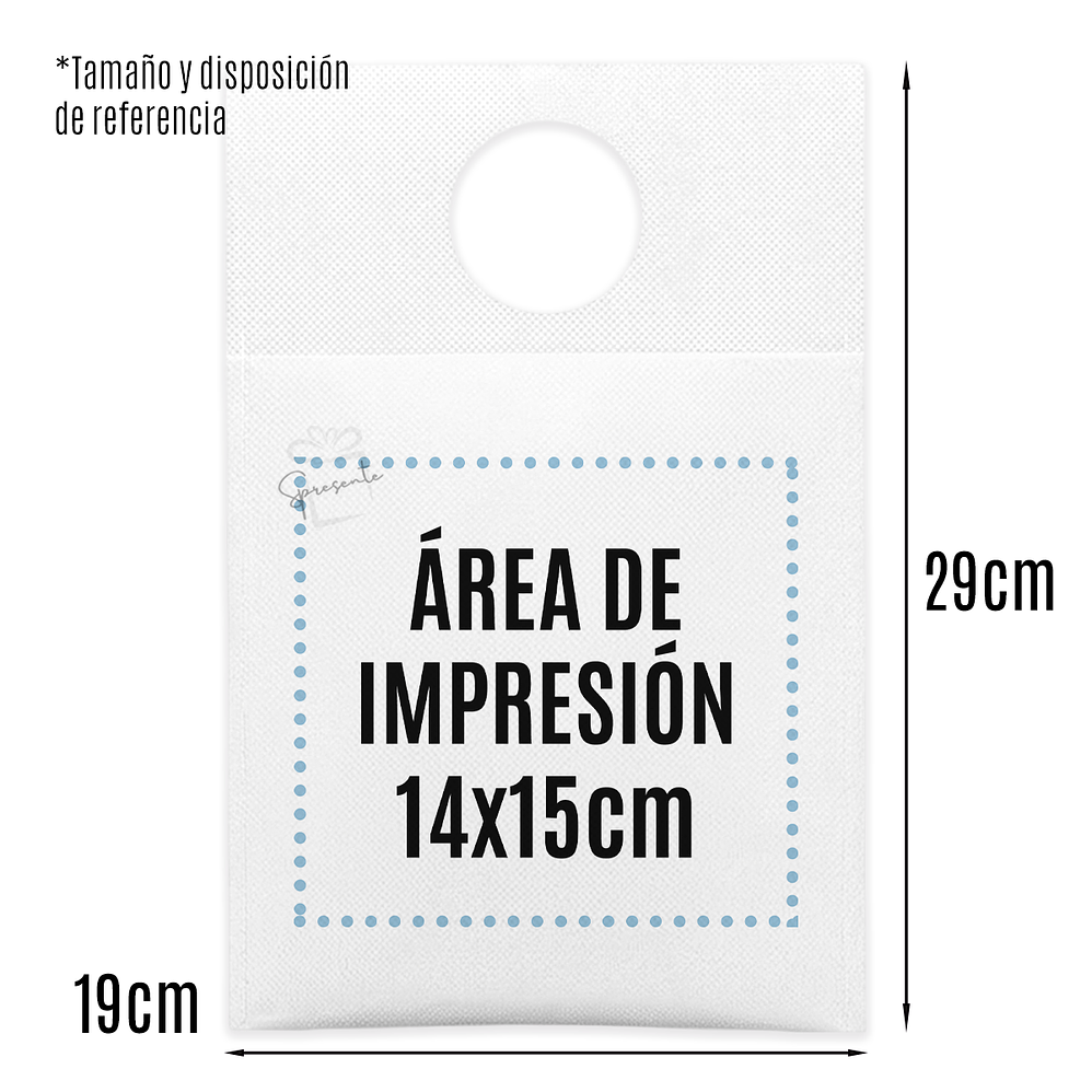 Bolsa TNT Personalizada 19x29 cm Basurero Auto | Bolsas Corporativas 4