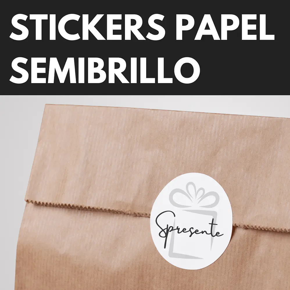 500 Stickers Personalizados | Papel Semibrillo 1