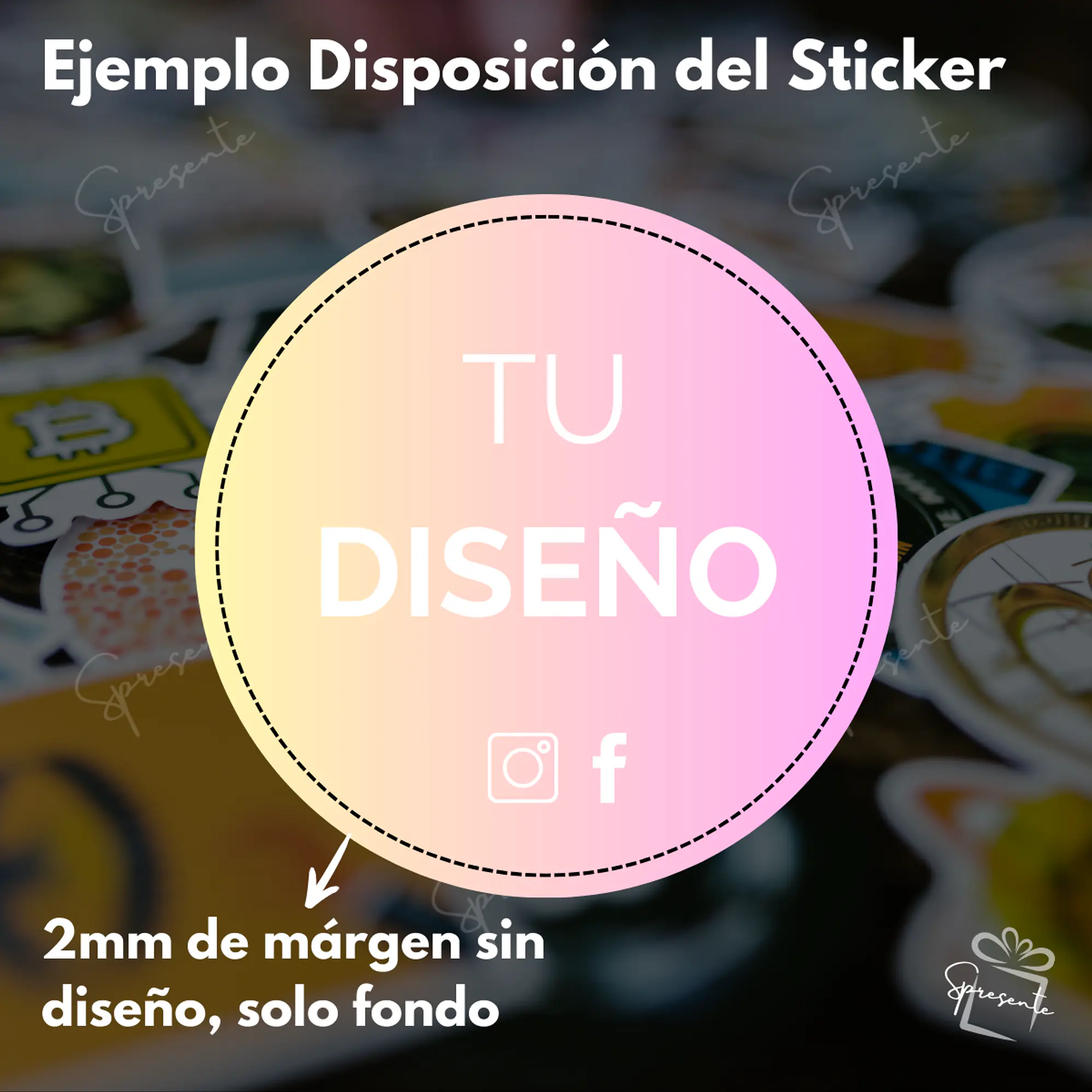 500 Stickers Personalizados | Papel Semibrillo 4