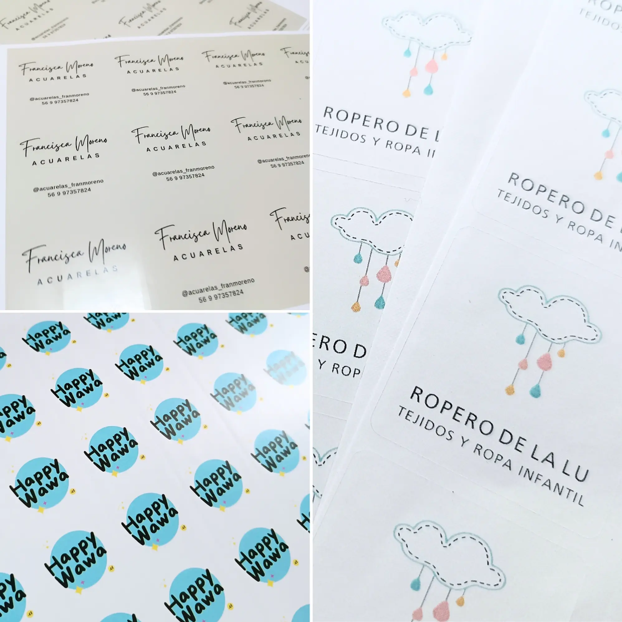 500 Stickers Personalizados | Papel Semibrillo 5