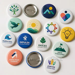 Chapitas Personalizadas 56mm con Alfiler | Por Mayor