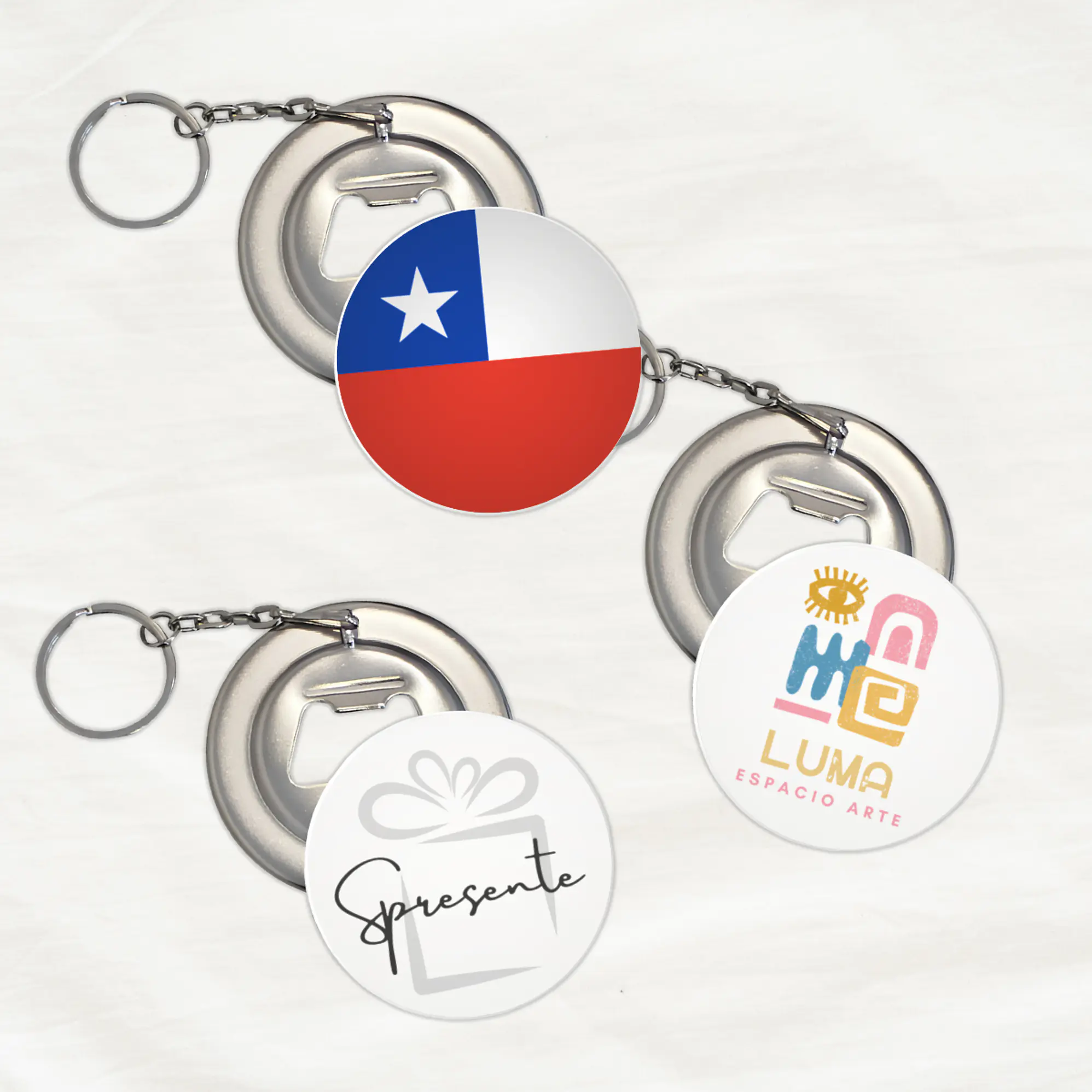 Llaveros Destapadores Personalizados 56mm Chapita | Por Mayor 2