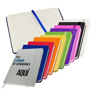 Libreta Personalizada con Logo A5 | Ecocuero Color