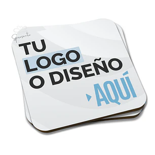 Posavasos Personalizados con Logo | MDF Corcho 9,5cm