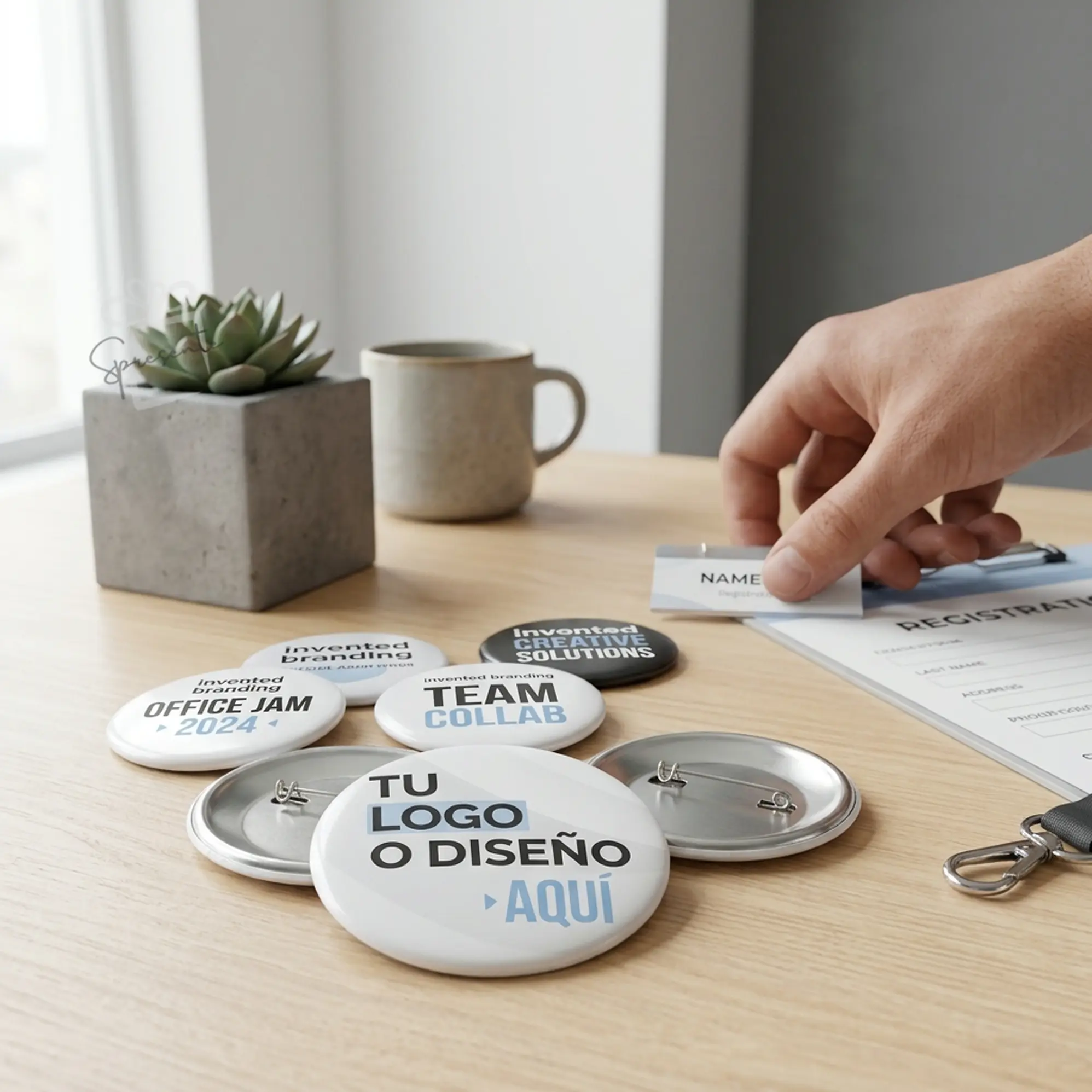 Chapitas Personalizadas Alfiler con Logo | 56mm 3