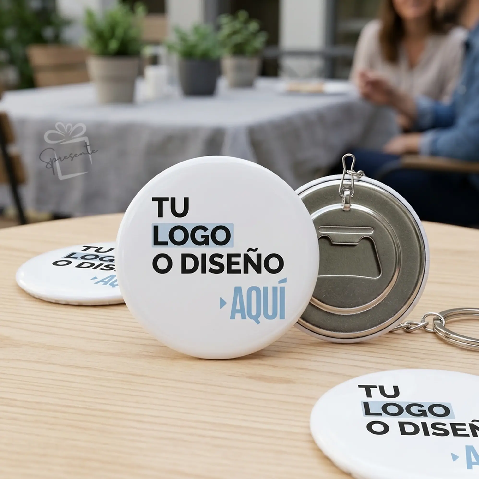 Chapitas Destapador Personalizadas Tipo Llavero con Logo | 56mm 3