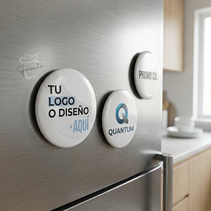 Chapitas Imán Personalizadas con Logo | 56mm