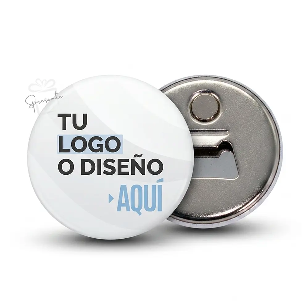 Chapitas Imán Destapador Personalizadas con Logo | 56mm 1