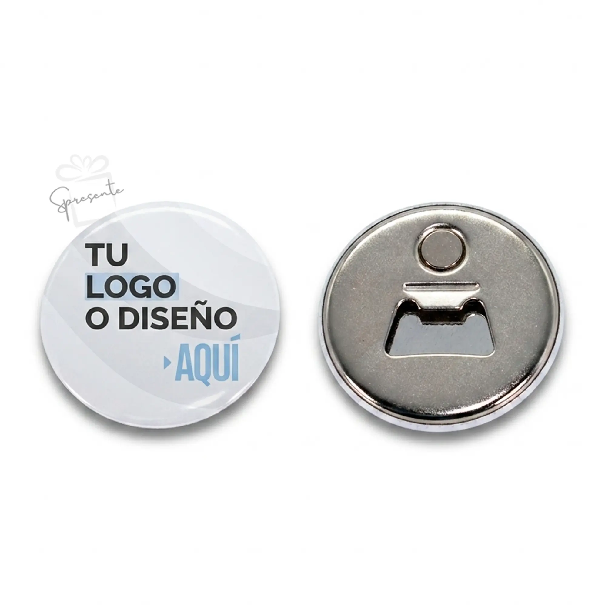 Chapitas Imán Destapador Personalizadas con Logo | 56mm 6