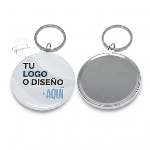 Chapitas Llavero Personalizadas con Logo | 56mm