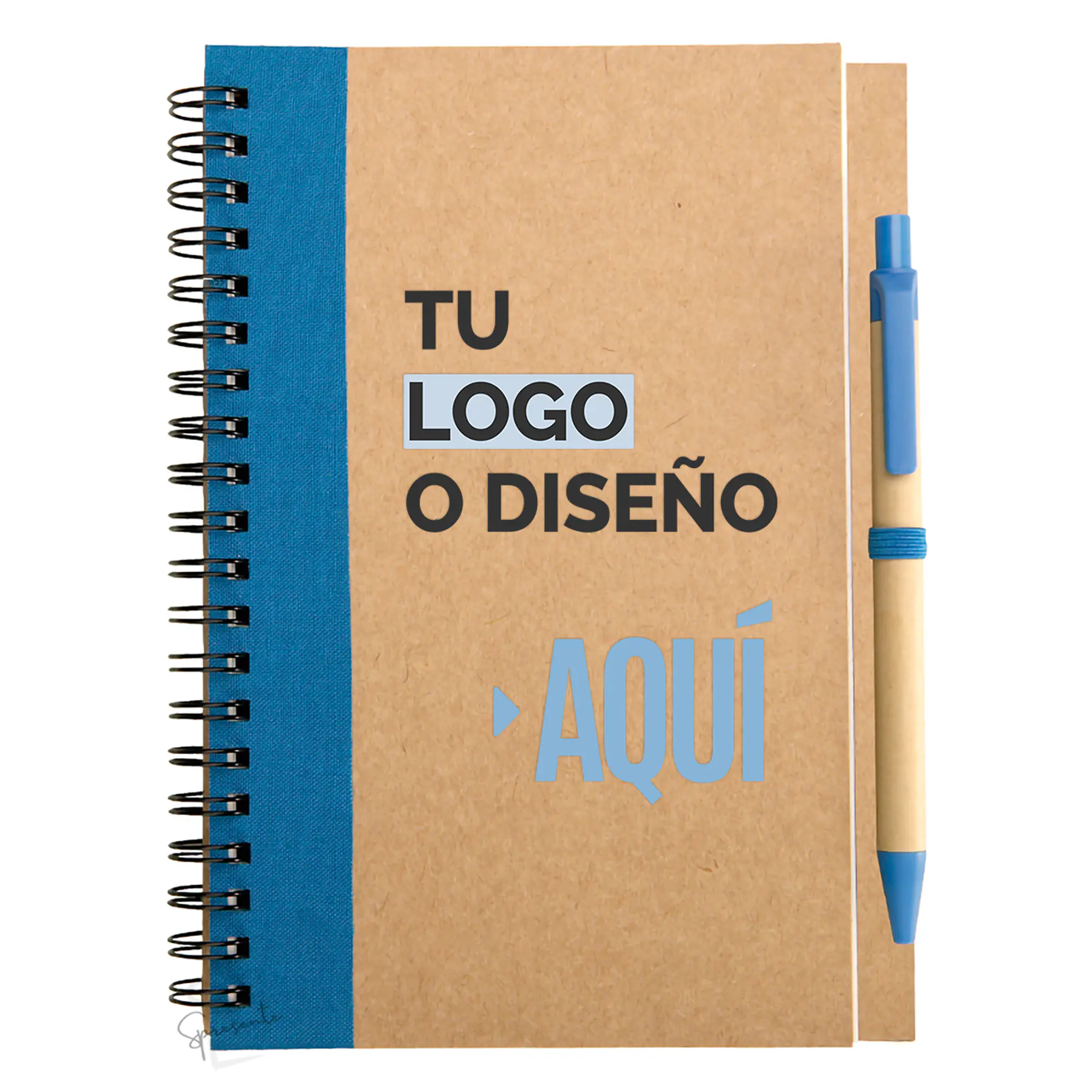 Cuaderno Ecológico con Bolígrafo Personalizado con Logo | Medio Oficio 1