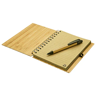 Cuaderno de Bamboo Ecológico con Bolígrafo