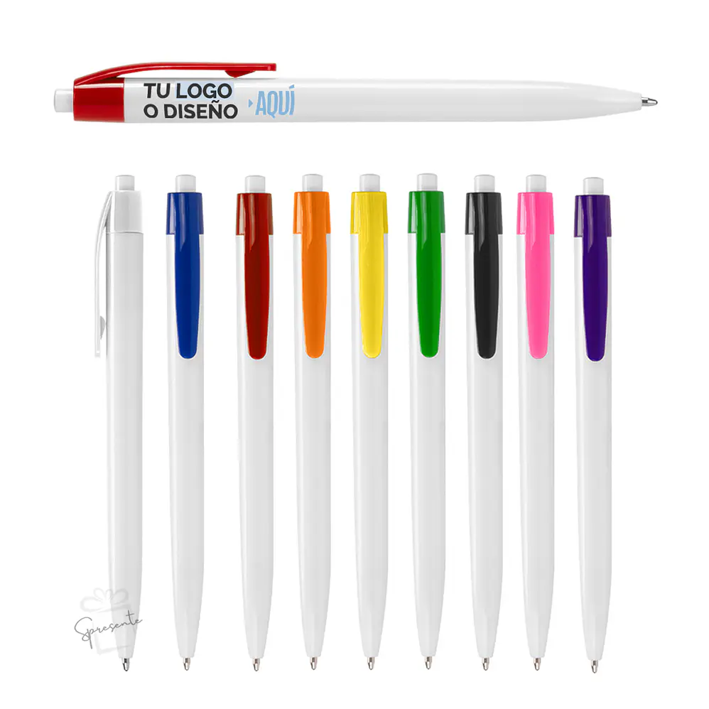 Bolígrafo Personalizado Plástico con Clip - Tita 1