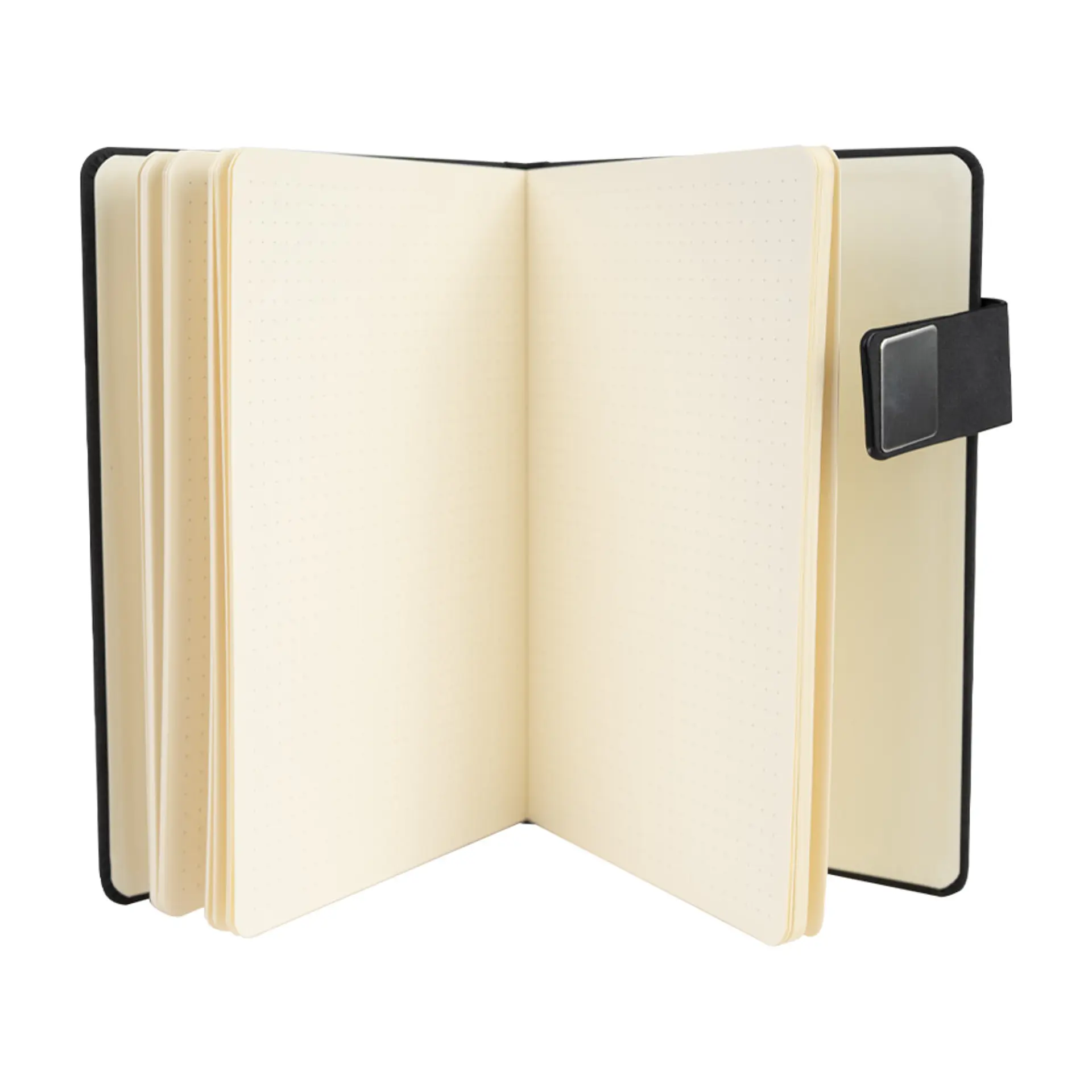 Cuaderno Deluxe Negro Personalizado con Logo A5 | Ecocuero 2