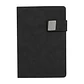 Cuaderno Deluxe Negro Personalizado con Logo A5 | Ecocuero - Miniatura 4
