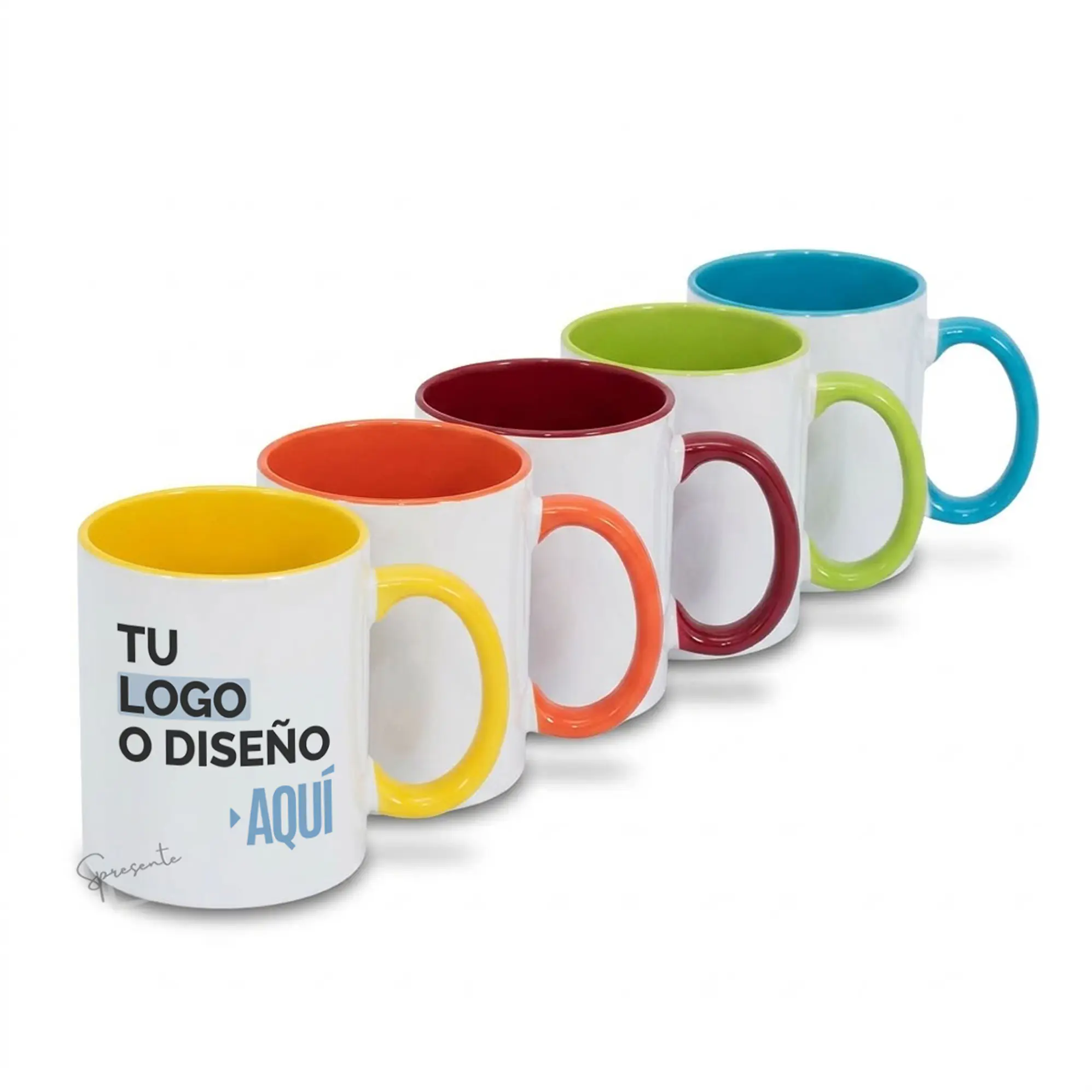 Taza de Colores Corporativa Personalizada con Logo por Mayor | 325ml 1